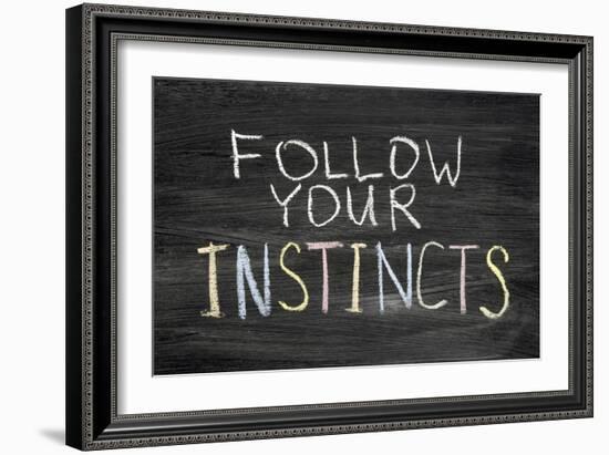 Follow Your Instincts-Yury Zap-Framed Art Print