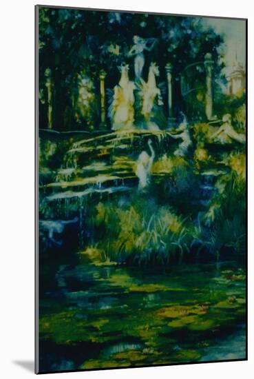 Folly 2002, Twickenham Statues and Fountain-Lee Campbell-Mounted Giclee Print