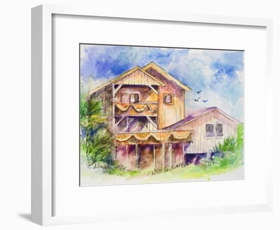 Folly Beach-Jane Slivka-Framed Art Print