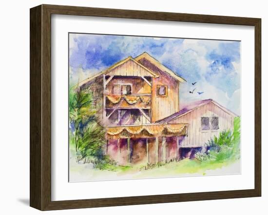 Folly Beach-Jane Slivka-Framed Art Print