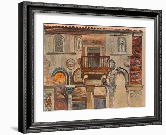 'Fondaco De Turchi, Venice', c1853-John Ruskin-Framed Giclee Print