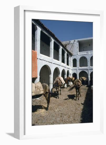 Fondouk, Chefchaouen, Morocco-Vivienne Sharp-Framed Photographic Print