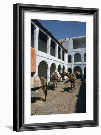 Fondouk, Chefchaouen, Morocco-Vivienne Sharp-Framed Photographic Print