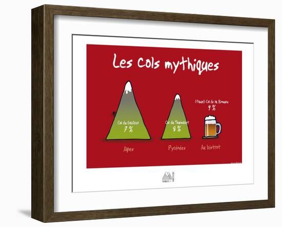 Fondus de montagne - Cols mythiques-Sylvain Bichicchi-Framed Art Print