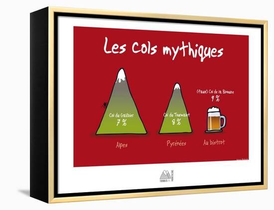 Fondus de montagne - Cols mythiques-Sylvain Bichicchi-Framed Stretched Canvas