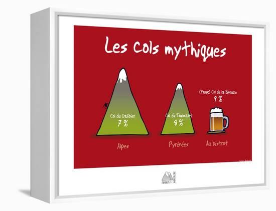 Fondus de montagne - Cols mythiques-Sylvain Bichicchi-Framed Stretched Canvas