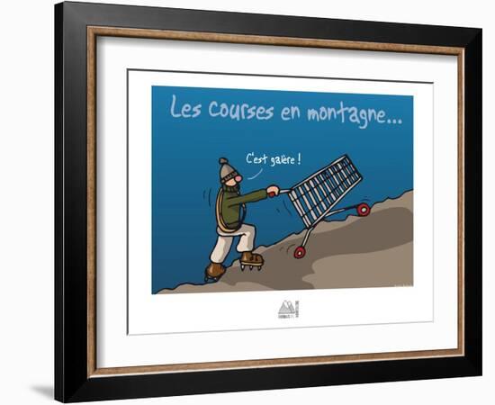 Fondus de montagne - Courses en montagne-Sylvain Bichicchi-Framed Art Print