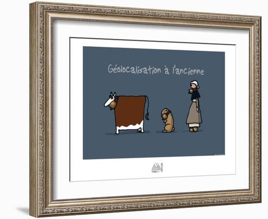 Fondus de montagne - Géolocalisation-Sylvain Bichicchi-Framed Art Print