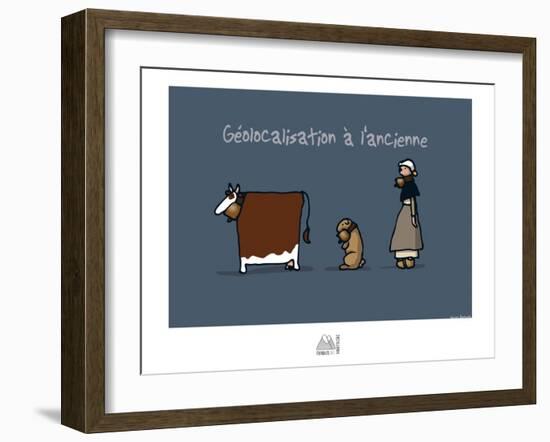 Fondus de montagne - Géolocalisation-Sylvain Bichicchi-Framed Art Print