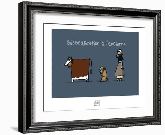 Fondus de montagne - Géolocalisation-Sylvain Bichicchi-Framed Art Print