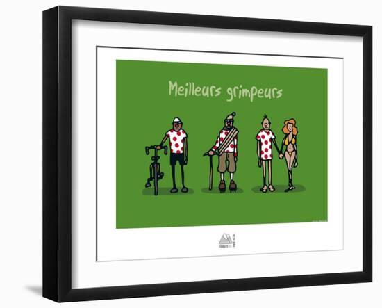 Fondus de montagne - Meilleurs grimpeurs-Sylvain Bichicchi-Framed Art Print