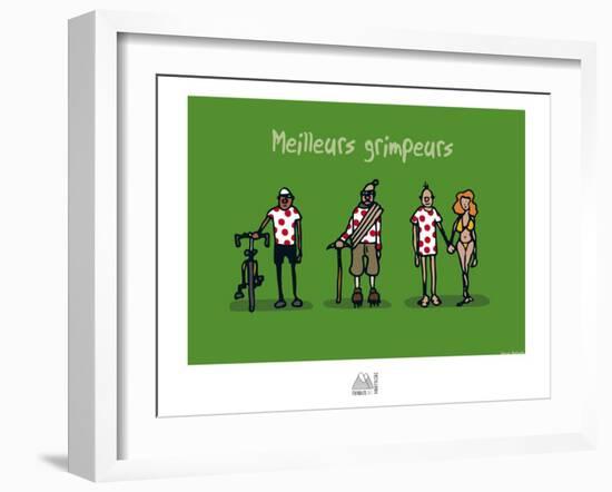 Fondus de montagne - Meilleurs grimpeurs-Sylvain Bichicchi-Framed Art Print