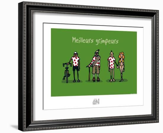 Fondus de montagne - Meilleurs grimpeurs-Sylvain Bichicchi-Framed Art Print