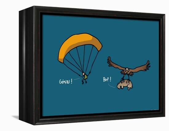 Fondus de montagne - Parapente-Sylvain Bichicchi-Framed Stretched Canvas