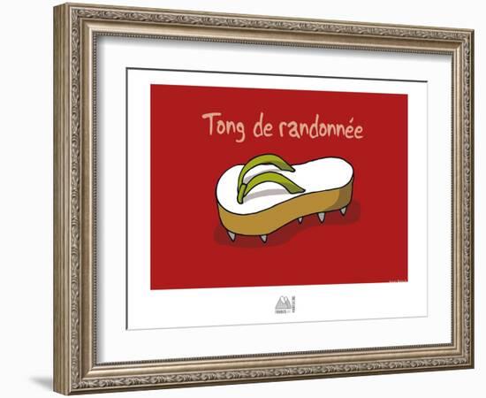 Fondus de montagne - Tong de rando-Sylvain Bichicchi-Framed Art Print