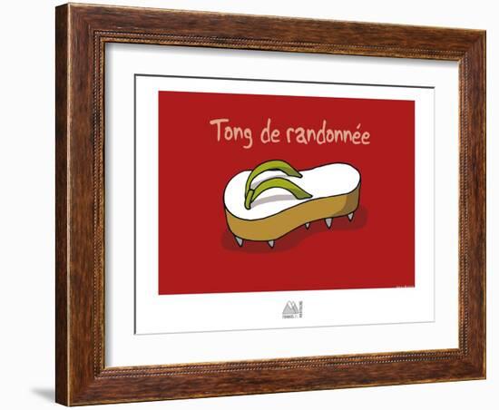 Fondus de montagne - Tong de rando-Sylvain Bichicchi-Framed Art Print