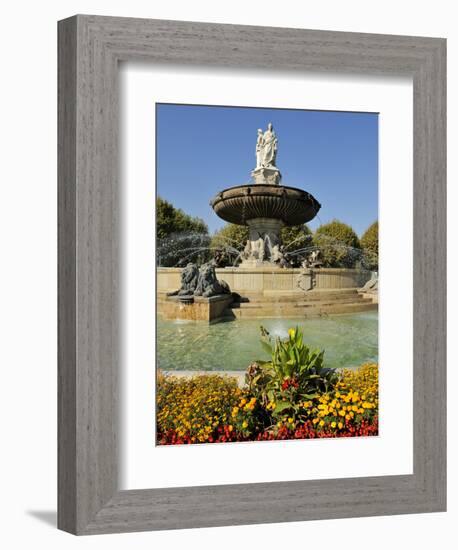 Fontaine De La Rotonde (Rotunda Fountain), Aix-En-Provence, Bouches-Du-Rhone, Provence, France, Eur-Peter Richardson-Framed Photographic Print
