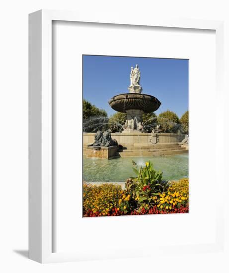 Fontaine De La Rotonde (Rotunda Fountain), Aix-En-Provence, Bouches-Du-Rhone, Provence, France, Eur-Peter Richardson-Framed Photographic Print