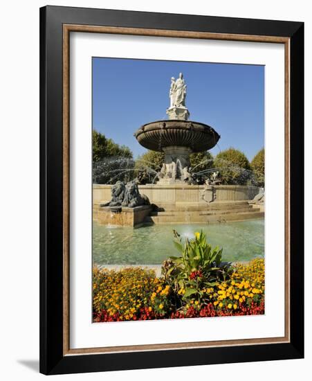 Fontaine De La Rotonde (Rotunda Fountain), Aix-En-Provence, Bouches-Du-Rhone, Provence, France, Eur-Peter Richardson-Framed Photographic Print