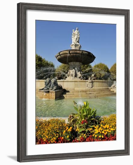 Fontaine De La Rotonde (Rotunda Fountain), Aix-En-Provence, Bouches-Du-Rhone, Provence, France, Eur-Peter Richardson-Framed Photographic Print