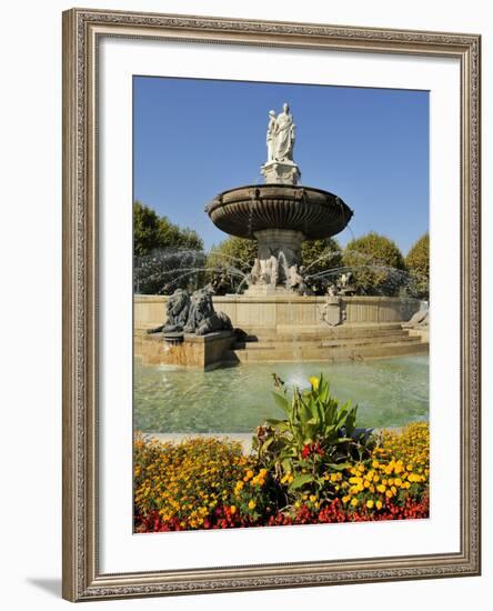 Fontaine De La Rotonde (Rotunda Fountain), Aix-En-Provence, Bouches-Du-Rhone, Provence, France, Eur-Peter Richardson-Framed Photographic Print