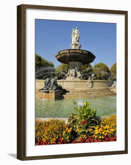 Fontaine De La Rotonde (Rotunda Fountain), Aix-En-Provence, Bouches-Du-Rhone, Provence, France, Eur-Peter Richardson-Framed Photographic Print