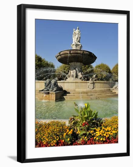 Fontaine De La Rotonde (Rotunda Fountain), Aix-En-Provence, Bouches-Du-Rhone, Provence, France, Eur-Peter Richardson-Framed Photographic Print