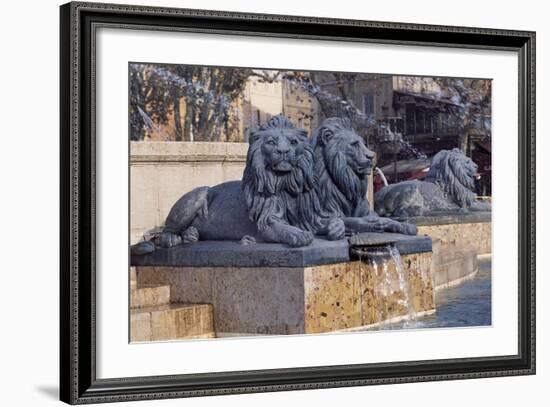 Fontaine De La Rotonde-null-Framed Giclee Print