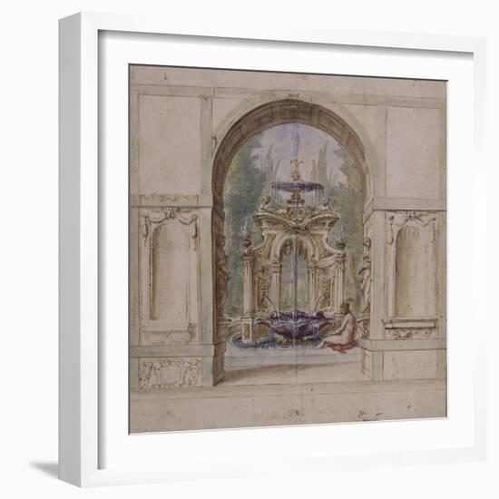 Fontaine-Fabrizio Boschi-Framed Giclee Print