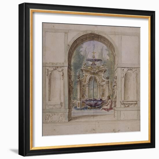 Fontaine-Fabrizio Boschi-Framed Giclee Print