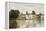 Fontainebleau - View of the Chateau and Lake-Jean-Baptiste-Camille Corot-Framed Premier Image Canvas