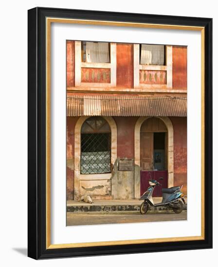 Fontainhas Area, Goa, Panaji, India-Walter Bibikow-Framed Photographic Print