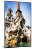 Fontana Dei Quattro Fiumi, Rome-Nico Tondini-Mounted Photographic Print