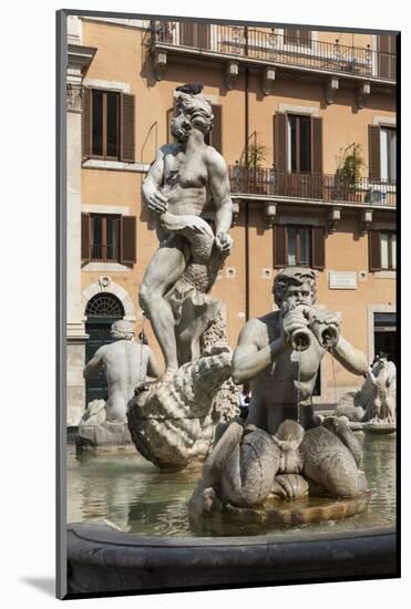 Fontana Del Moro, by Bernini, Piazza Navona, Rome, Lazio, Italy-James Emmerson-Mounted Photographic Print