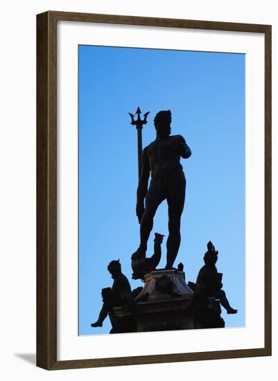 Fontana Del Nettuno, Piazza Maggiore, Bologna, Emilia-Romagna, Italy, Europe-Bruno Morandi-Framed Photographic Print