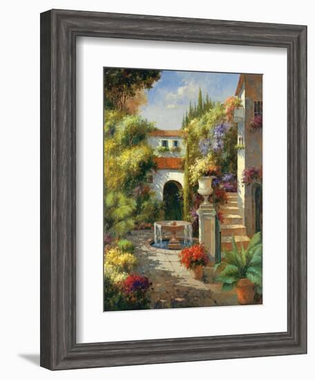 Fontana di Cortile-Harvey-Framed Art Print