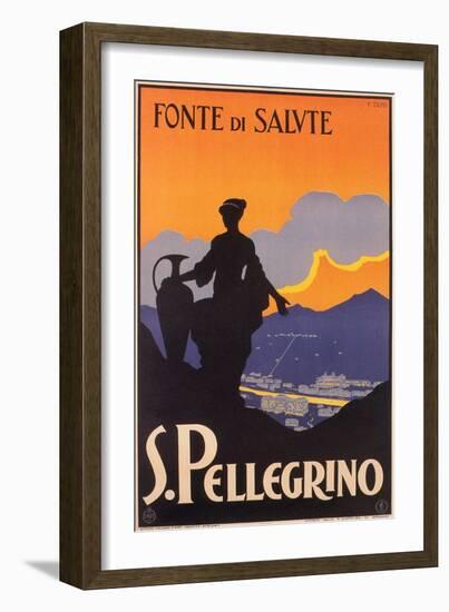 Fonte De Salute, S. Pellegrino--Framed Art Print