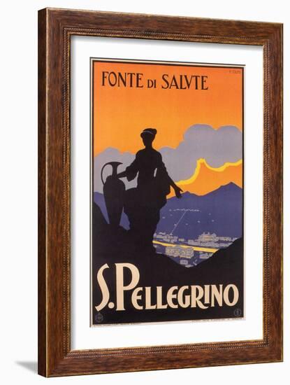 Fonte De Salute, S. Pellegrino-null-Framed Art Print