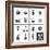 Food and Drink Icons-frbird-Framed Art Print