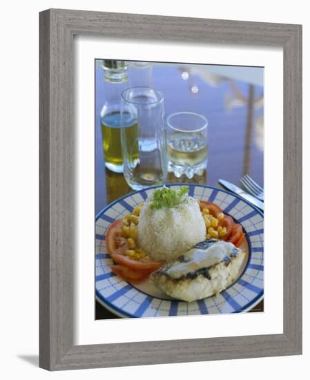 Food and Drink on Board a Catamaran, Praslin, Seychelles, Indian Ocean, Africa-Bruno Barbier-Framed Photographic Print