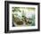 Food and Wine on a Table Beside the River Loire, France-John Miller-Framed Photographic Print