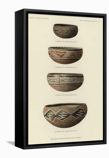 Food Bowls from Four-Mile Ruin, Arizona-null-Framed Premier Image Canvas