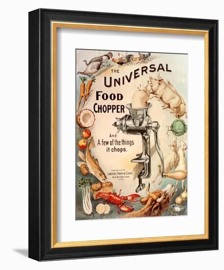 Food Choppers Mincers the Universal Cooking Appliances Gadgets, USA, 1890-null-Framed Premium Giclee Print