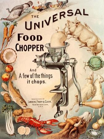 Food Choppers Mincers the Universal Cooking Appliances Gadgets, USA, 1890'  Giclee Print
