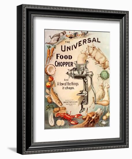 Food Choppers Mincers the Universal Cooking Appliances Gadgets, USA, 1890--Framed Giclee Print