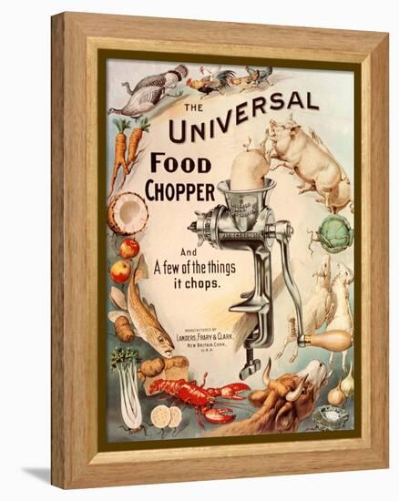 Food Choppers Mincers the Universal Cooking Appliances Gadgets, USA, 1890-null-Framed Premier Image Canvas