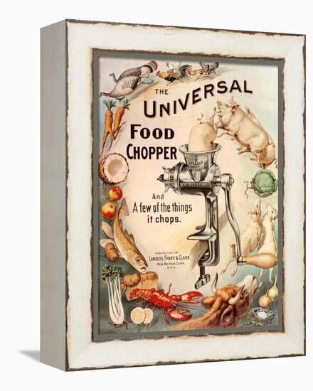 Food Choppers Mincers the Universal Cooking Appliances Gadgets, USA, 1890-null-Framed Premier Image Canvas