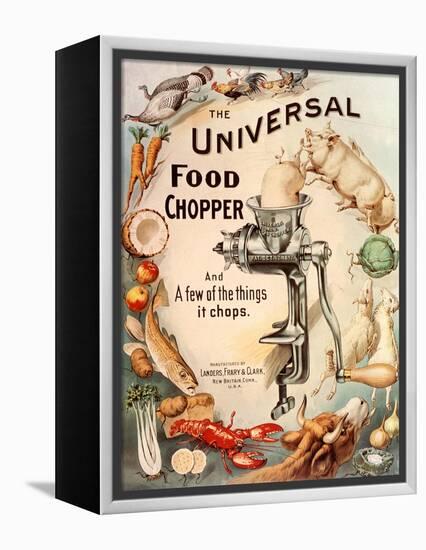 Food Choppers Mincers the Universal Cooking Appliances Gadgets, USA, 1890-null-Framed Premier Image Canvas