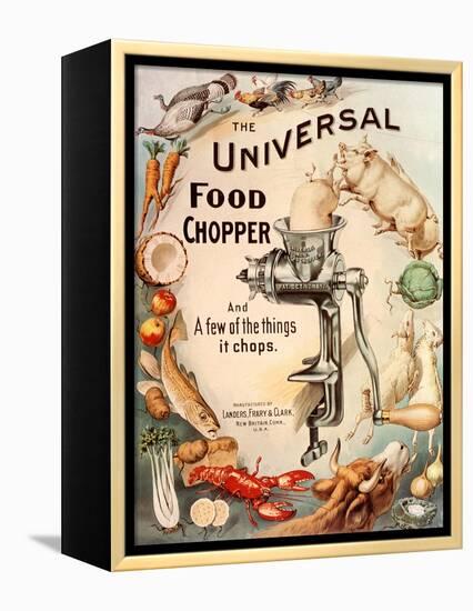 Food Choppers Mincers the Universal Cooking Appliances Gadgets, USA, 1890-null-Framed Premier Image Canvas