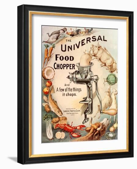 Food Choppers Mincers the Universal Cooking Appliances Gadgets, USA, 1890-null-Framed Giclee Print